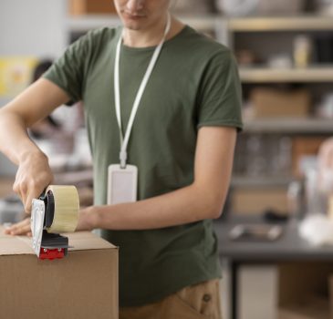 volunteer-helping-with-donation-box